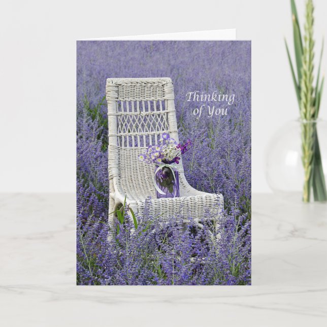 Denken Sie an Sie Bouquet Karte (Vorderseite)