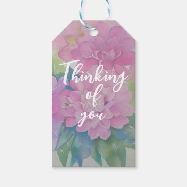 Denken Sie an Sie Geschenkanhänger (Vorderseite)