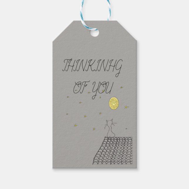 Denken Sie an Sie - Geschenkmarke Geschenkanhänger (Vorderseite)