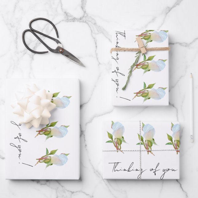 Denken Sie an Sie! Geschenkpapier Set (Vorderseite)