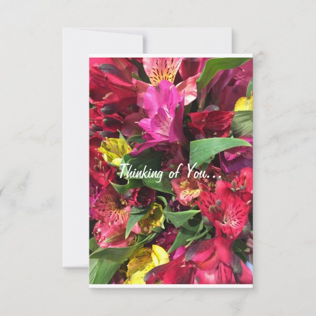 "Denken Sie an Sie" Grußkarte Karte (Vorderseite)