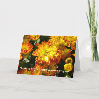Denken Sie an Sie! Ich hoffe, es geht dir gut. Karte