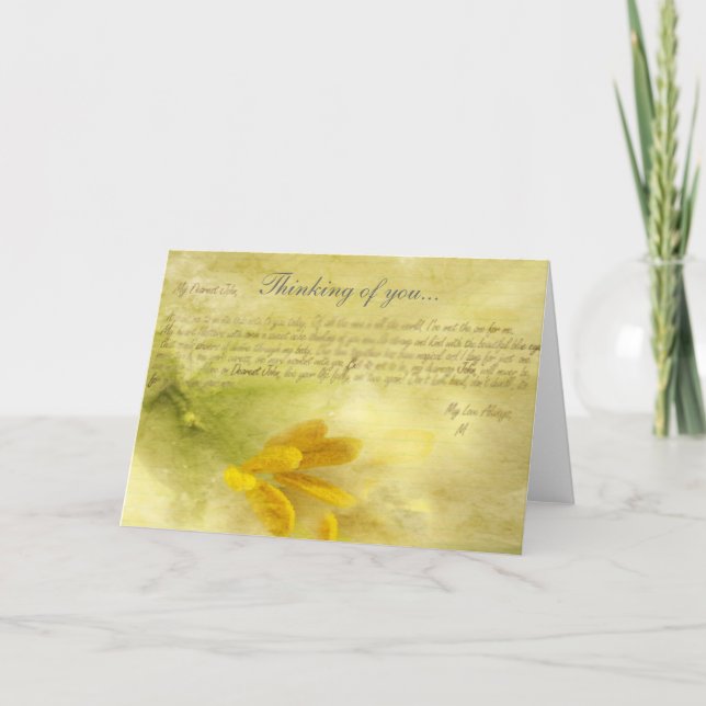 Denken Sie an Sie... Karte (Vorderseite)