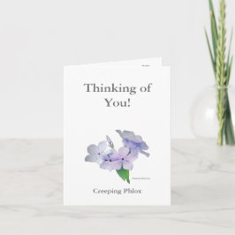 Denken Sie an Sie! Mitteilungskarte