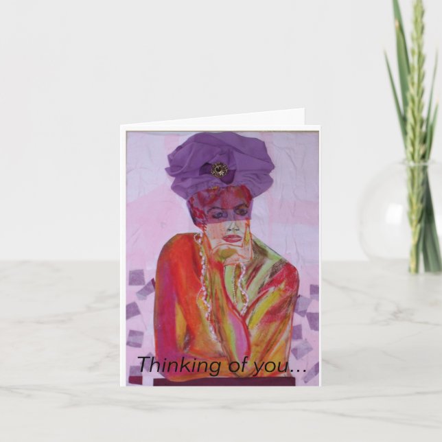 Denken Sie an Sie Notecard. Bleib drinnen. Karte (Vorderseite)