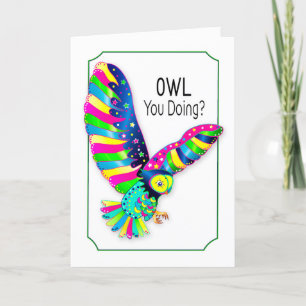 Denken Sie an Sie, Owl in der Sammlung Kaleidoskop Karte