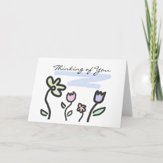 Denken Sie an Sie - Pastel Garden Karte
