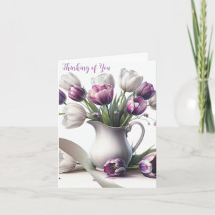 Denken Sie an Sie Pitcher von Tulips Karte