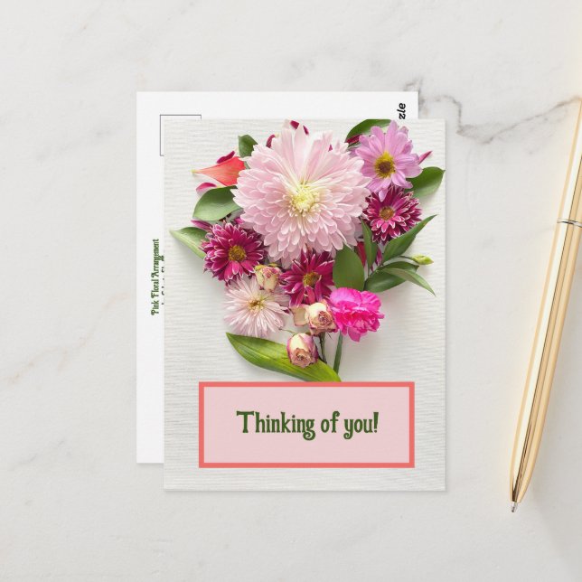 Denken Sie an Sie! Postkarte (Vorderseite/Rückseite Beispiel)