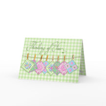 Denken Sie an Sie - Quiltplätze - Wäscheleine -