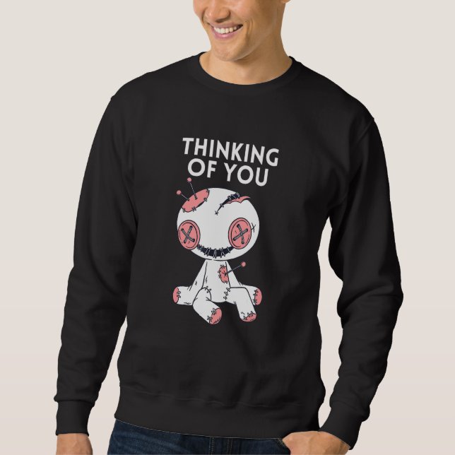 Denken Sie an Voodoo Puppe 1 Sweatshirt (Vorderseite)