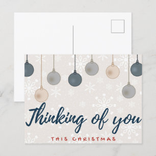 Denken Sie an Weihnachts-Postkarte Postkarte