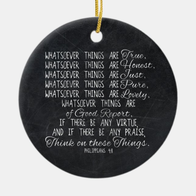 Denken Sie auf diese Sache-christlichem Keramik Ornament (Vorne)