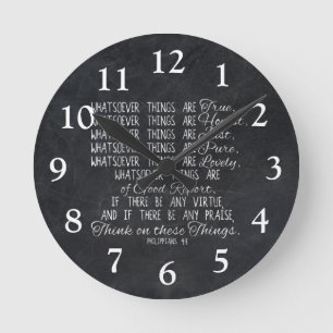 Denken Sie auf diese Sache-christlichem Runde Wanduhr