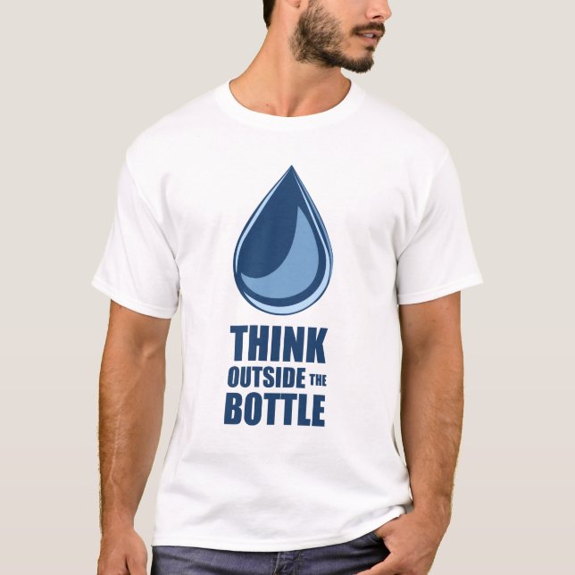 Denken Sie außerhalb der Flasche - der weiße T - T-Shirt (Vorderseite)