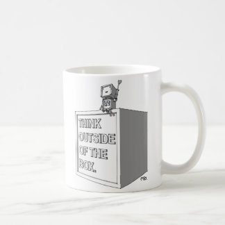 DENKEN SIE AUSSERHALB DER KASTEN-TASSE 3 KAFFEETASSE
