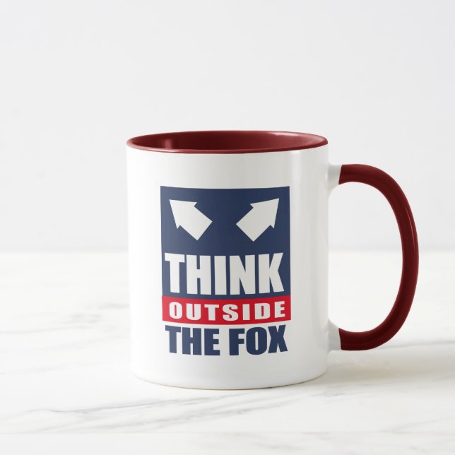 Denken Sie außerhalb des Fuchses Tasse (Rechts)