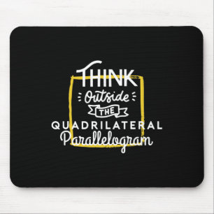 Denken Sie außerhalb des Quadrilateralen Parallelo Mousepad