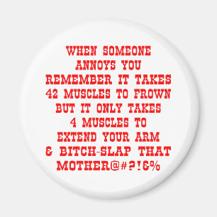 Denken Sie daran, dass es nur vier Muskeln braucht Magnet