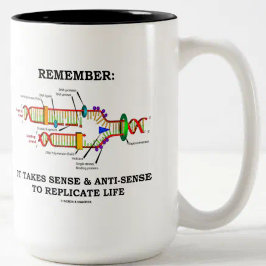 Denken Sie daran: Es braucht Sinn, sich zu replizi Zweifarbige Tasse