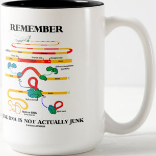 Denken Sie daran, Junk DNA ist nicht wirklich Junk Zweifarbige Tasse