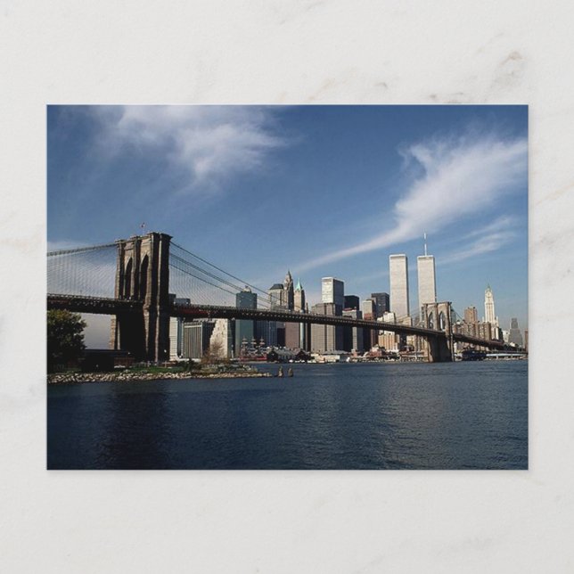 Denken Sie daran, Überlegungen ~ Twin Towers WTC N Postkarte (Vorderseite)