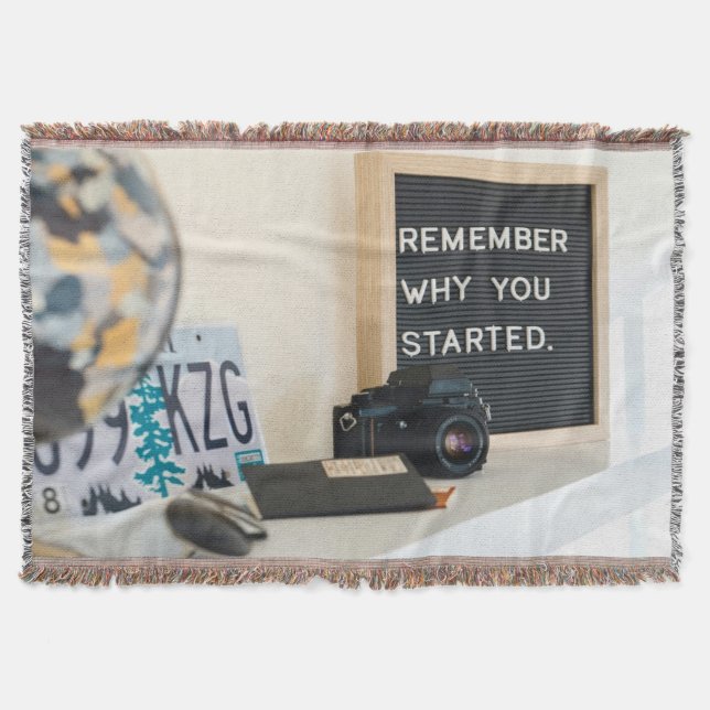 Denken Sie daran, warum Sie Motivation Spaß begonn Decke (Vorderseite)