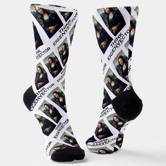 Denken Sie Eigenvektormathematik Beratung Mona Lis Socken (Gewinkelt)