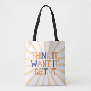 Denken Sie es, Woll es, bekommen Sie Motivierend Z Tasche