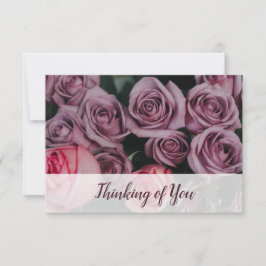 Denken Sie 🌿 Foto für benutzerdefinierte Rose 🌹 Mitteilungskarte