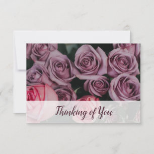 Denken Sie 🌿 Foto für benutzerdefinierte Rose 🌹 Mitteilungskarte