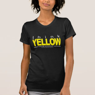 Denken Sie GELBE Selbstmord-Verhinderung T-Shirt