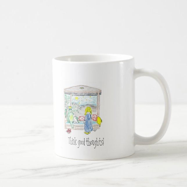 Denken Sie gute Gedanken! Kaffeetasse (Rechts)