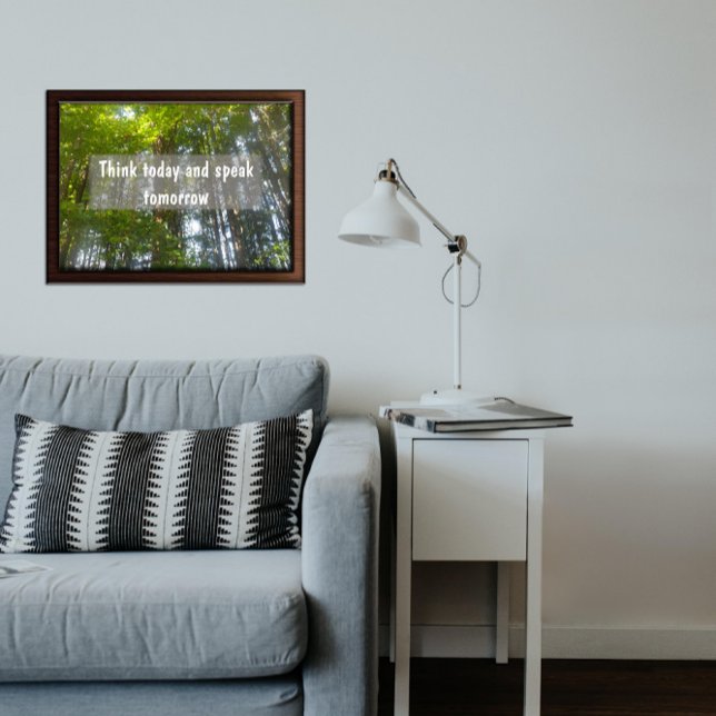 Denken Sie heute inspirierendes Sprichwort-Poster Poster (Von Creator hochgeladen)