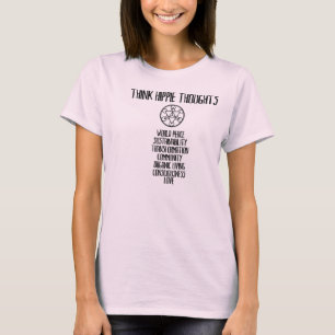 DENKEN SIE HIPPIE-GEDANKEN T-Shirt