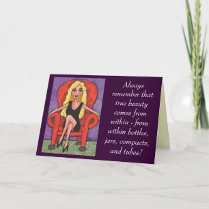 Denken Sie immer daran, dass wahre Schönheit... -  Karte