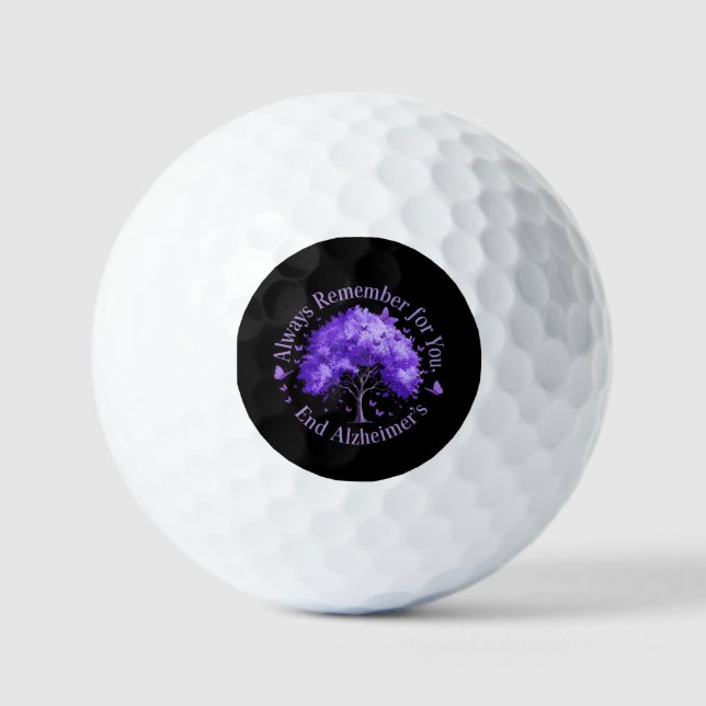 Denken Sie immer daran: Für Sie, beenden Sie Alzhe Golfball (Vorderseite)