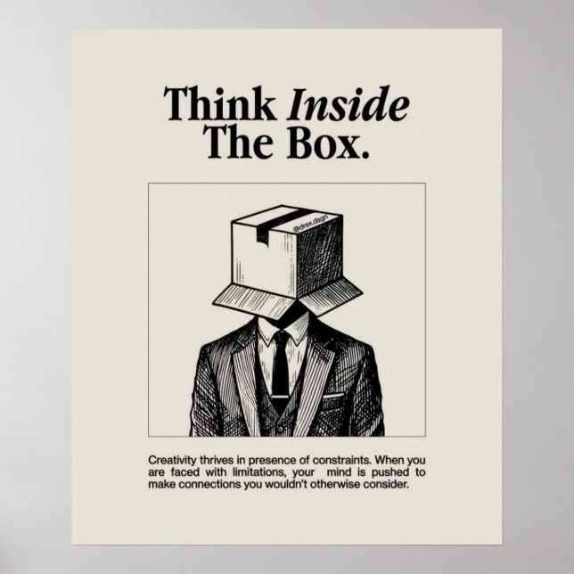 Denken Sie innerhalb der Box zz Poster (Vorne)