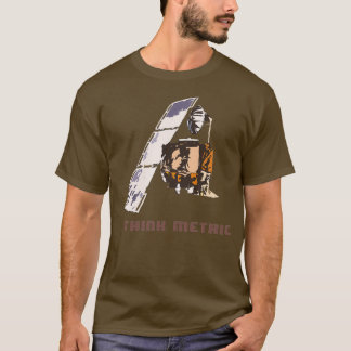 Denken Sie metrische Mars Klimabilder T-Shirt
