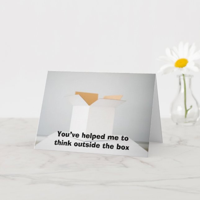 Denken Sie nach außen Karte (Kleine Pflanze)