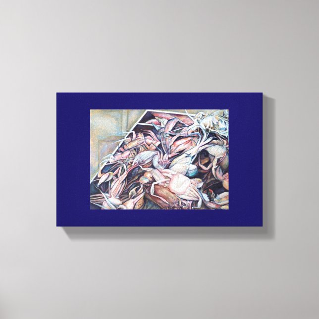 Denken Sie nach außen Leinwanddruck (Vorderseite)