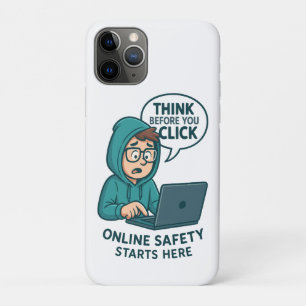 Denken Sie nach, bevor Sie klicken - Online-Sicher Case-Mate iPhone Hülle