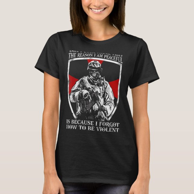Denken Sie nie, dass der Soldat-Krieger des Vetera T-Shirt (Vorderseite)