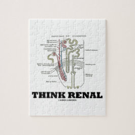 Denken Sie Nieren (Nephron Anatomie-Illustration)