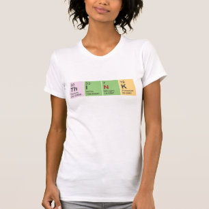 Denken Sie periodisches Tabellenelemente Damen T-Shirt