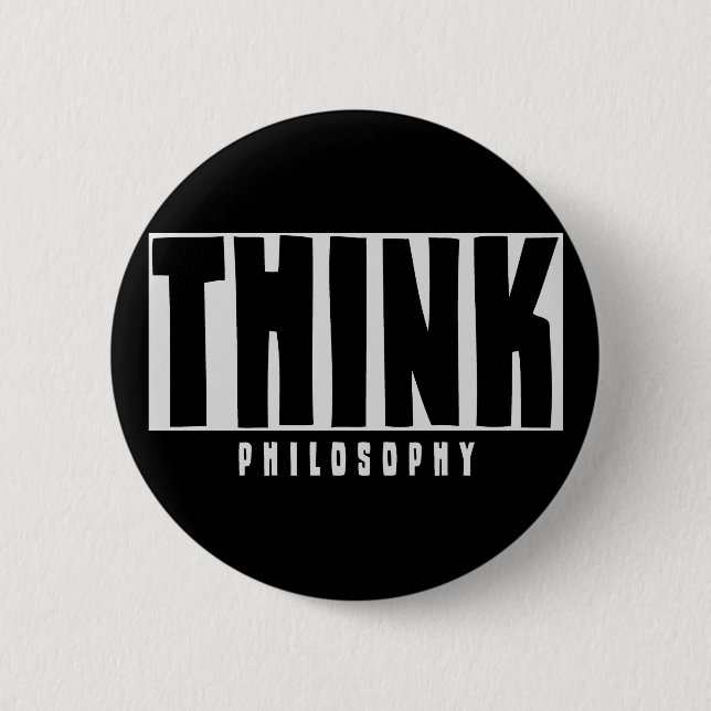 Denken Sie Philosophie Button (Vorderseite)