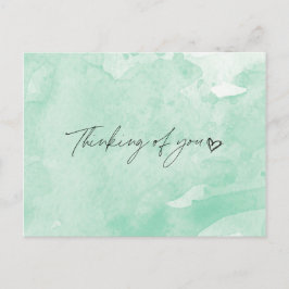 Denken Sie Postkarte