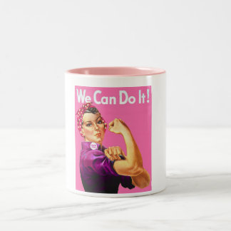 Denken Sie Rosa Zweifarbige Tasse