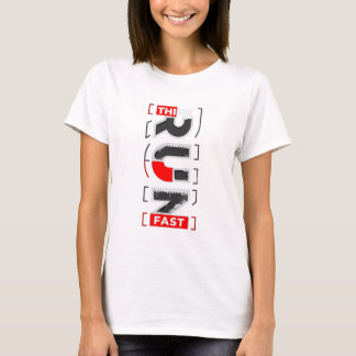 "Denken Sie schnell nach. Laufen Sie schneller." T-Shirt