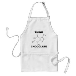 Denken Sie Schokolade (Theobromin-Molekül-Chemie) Schürze